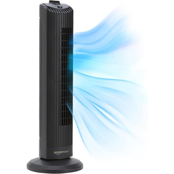 28 inch oscillating tower fan