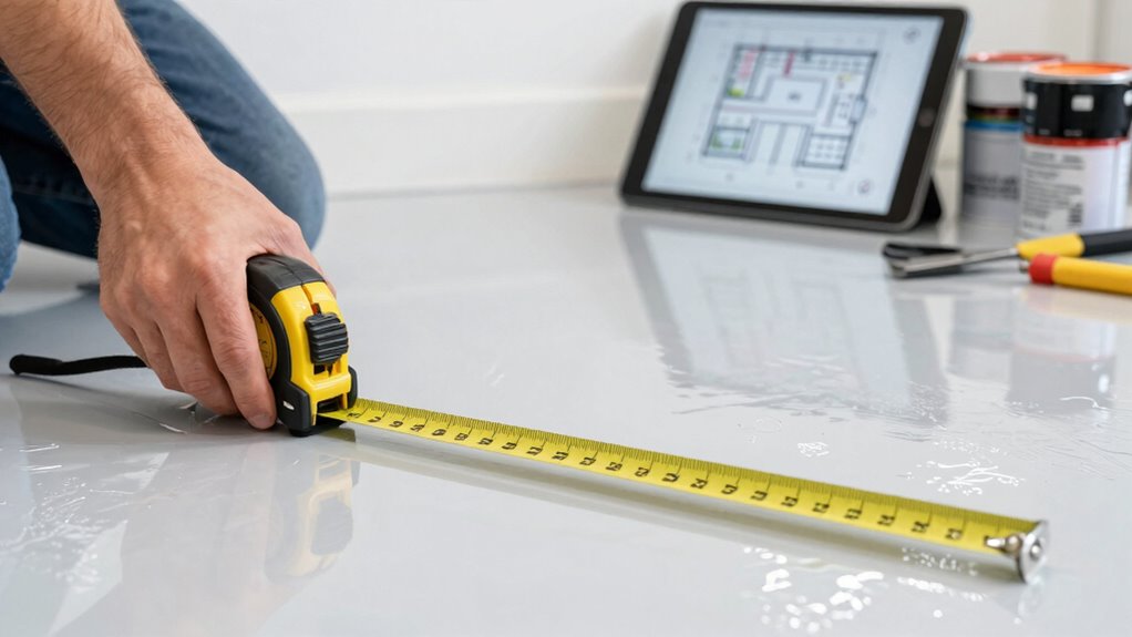 accurate garage floor measurements