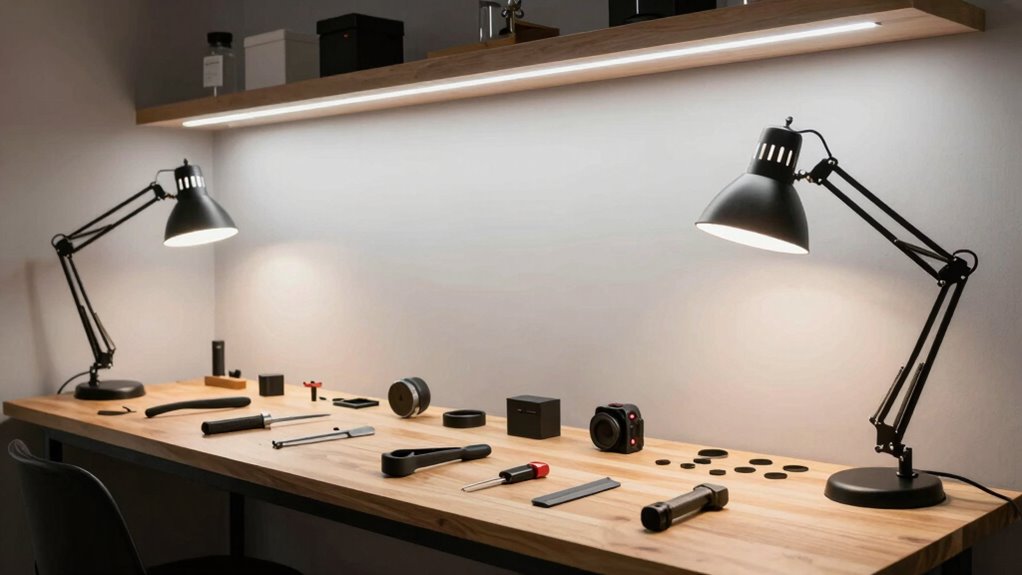 add adjustable warm lighting