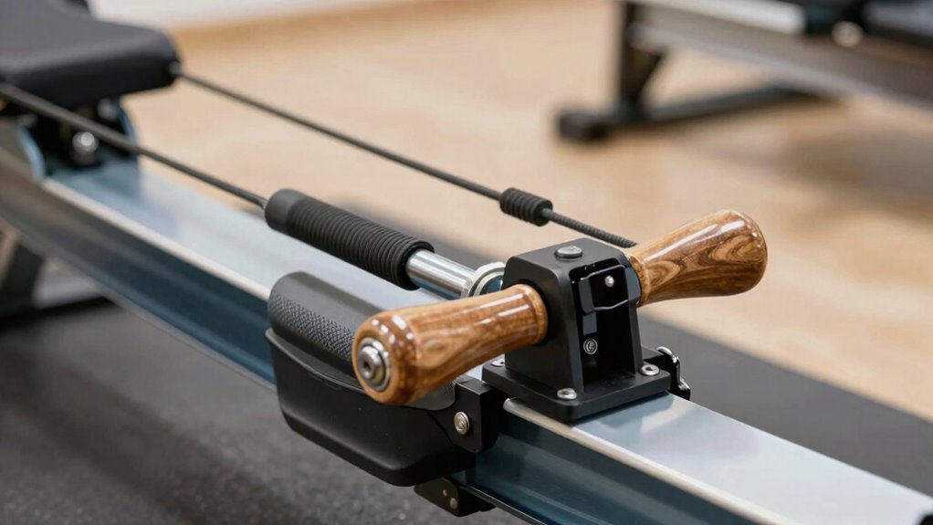 adjustable resistance enhances rowing