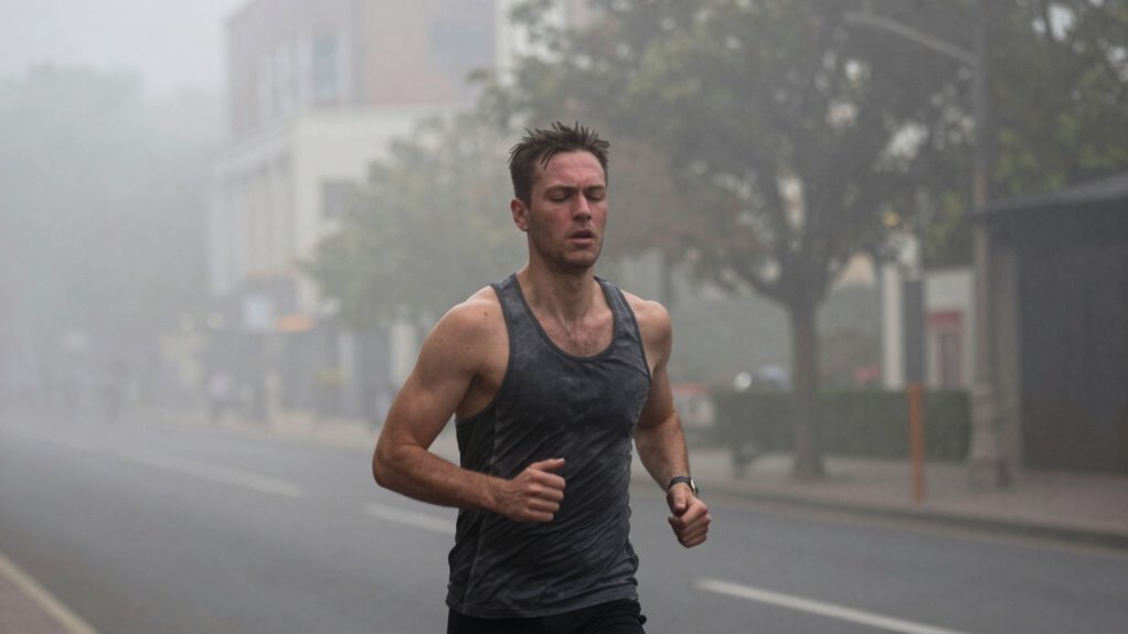 air pollution reduces stamina endurance