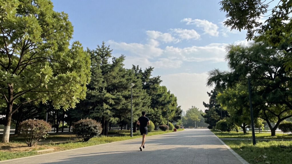 air quality impacts exercise efficiency