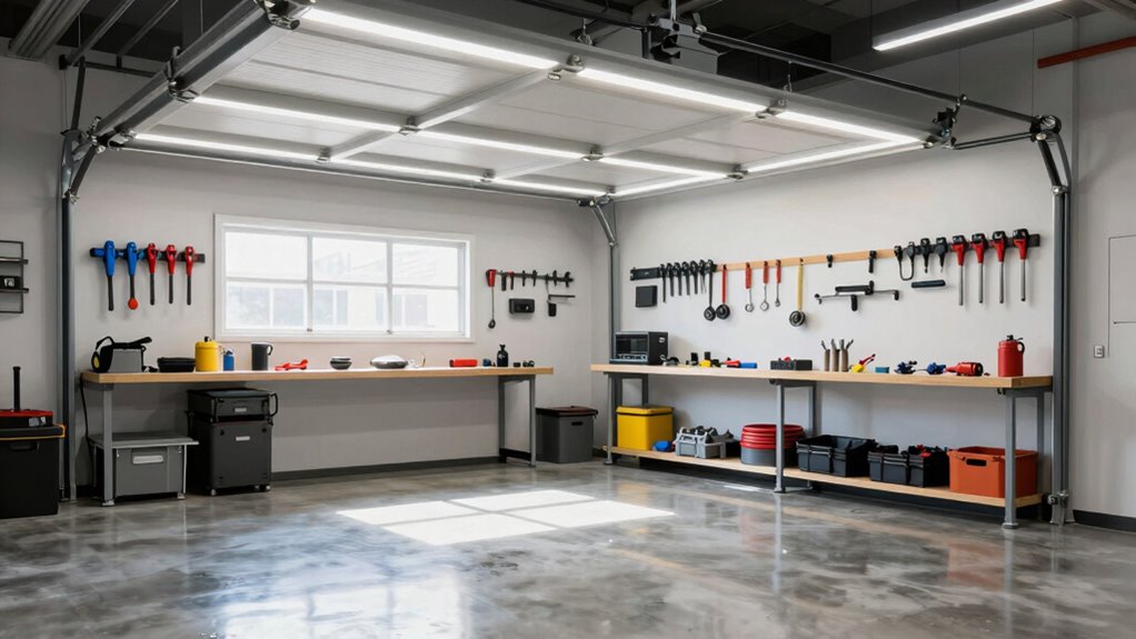 assess garage lighting adequacy