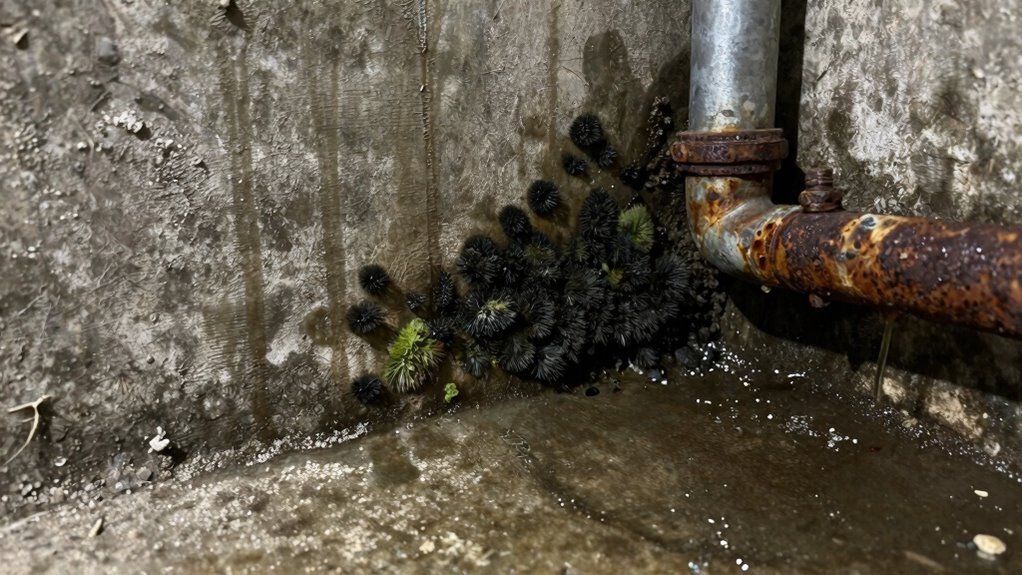 basement moisture mold warning