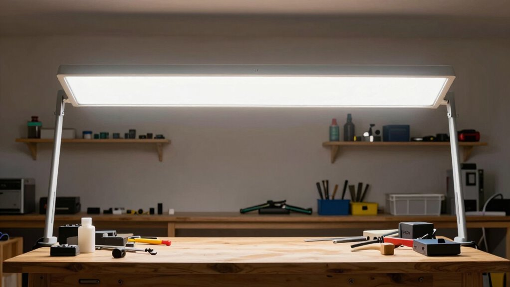 bright efficient workspace lighting