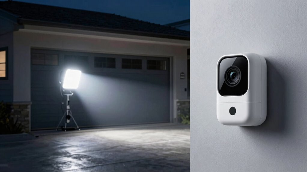 bright lights deter intruders