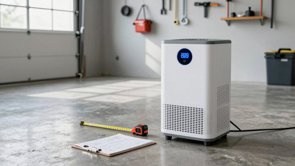 calculate garage dehumidifier capacity