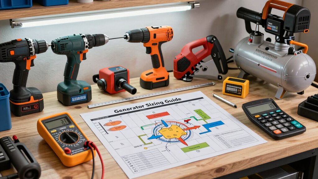 calculate garage tool wattage