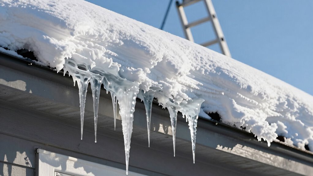 call professionals for large ice dams