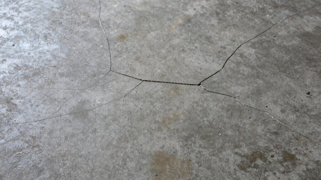 causes of garage floor cracks