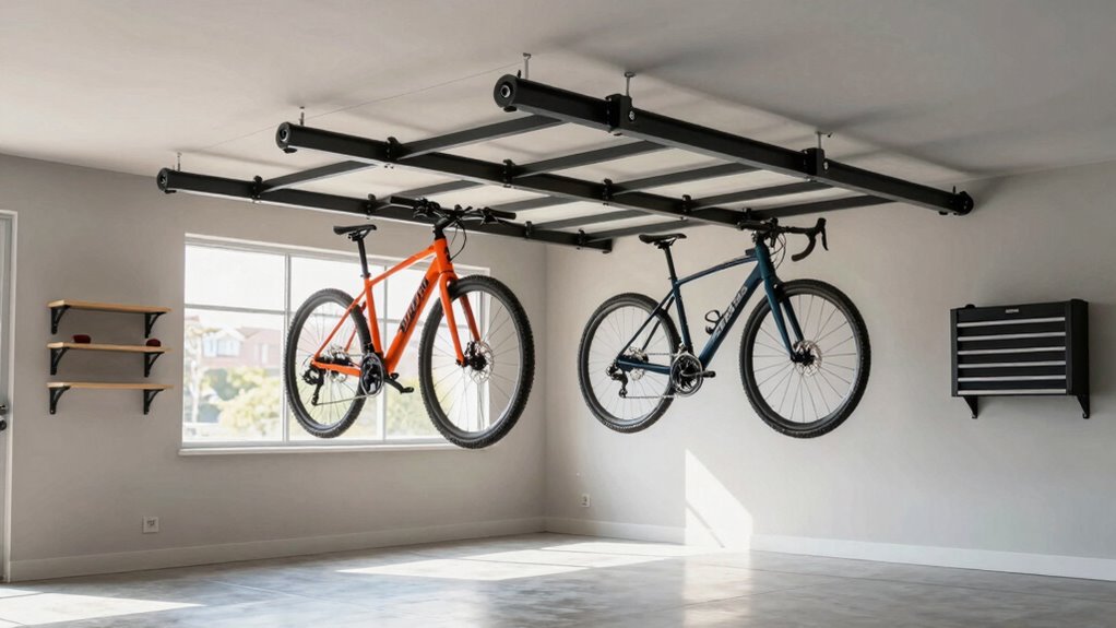 ceiling storage bike safety