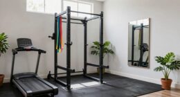 compact authentic workout space