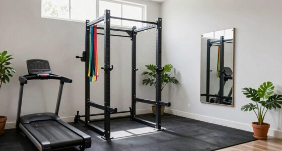 compact authentic workout space