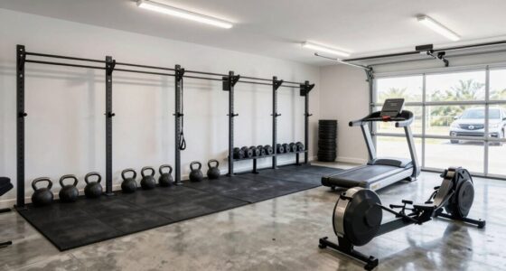 compact garage gym design