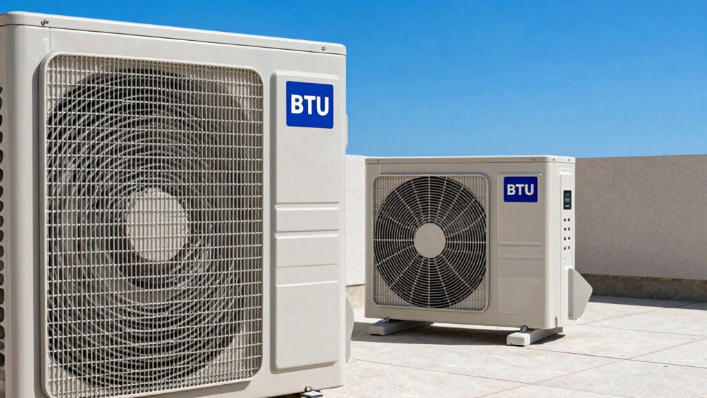 compare ac and heater capacities