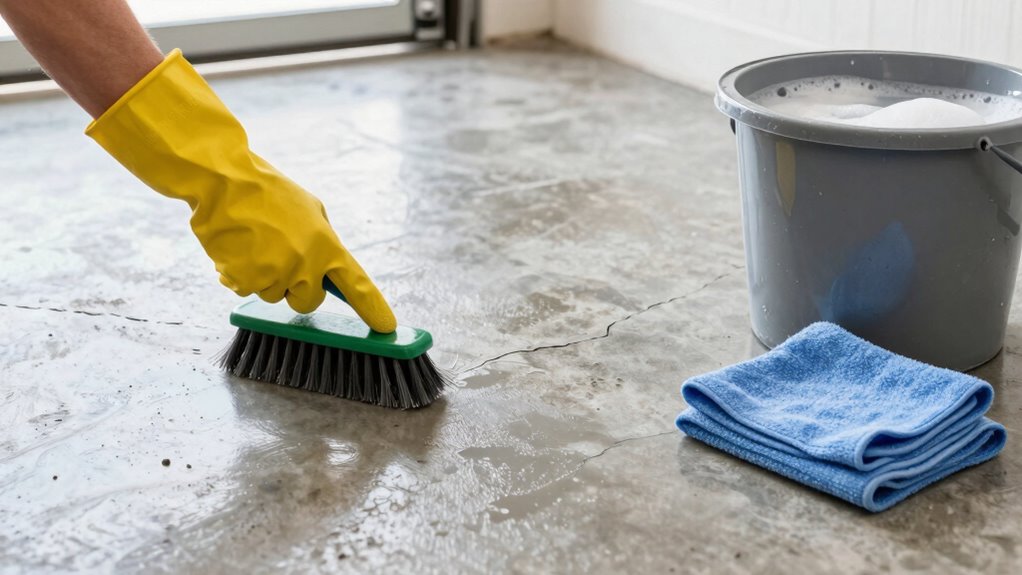 consistent cleaning and organization