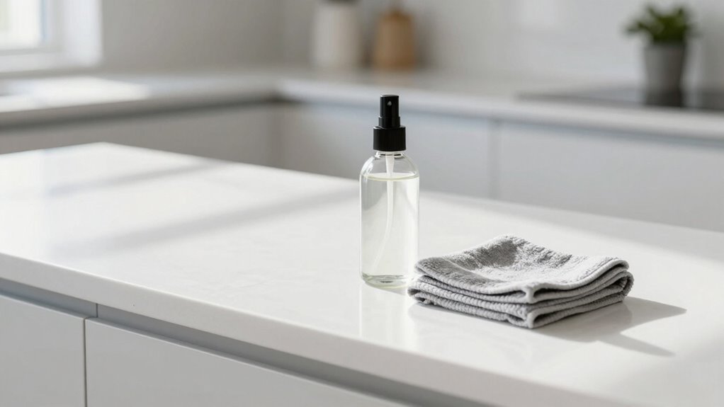 consistent minimalist cleaning routine