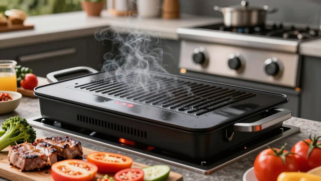 cooking surface heat control
