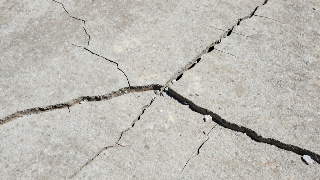 cracks indicating foundation movement
