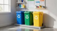 create a garage recycling station