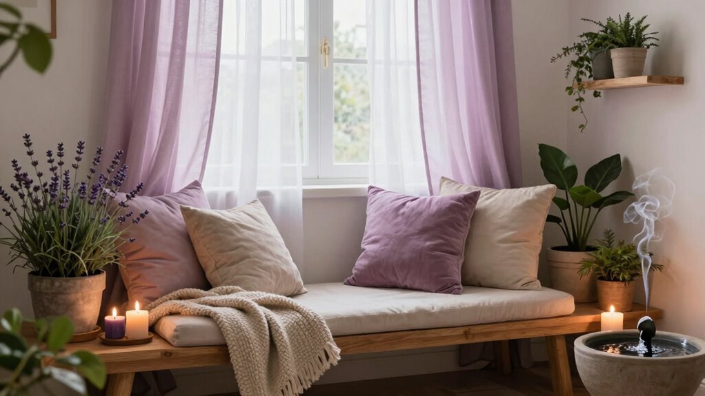 create calming cozy space