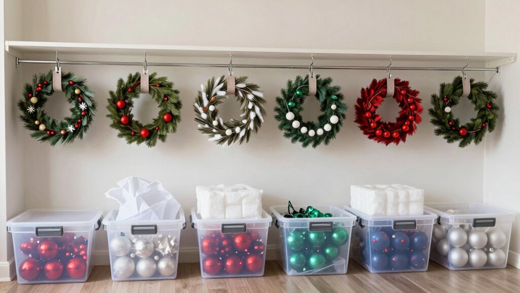creative holiday decoration storage