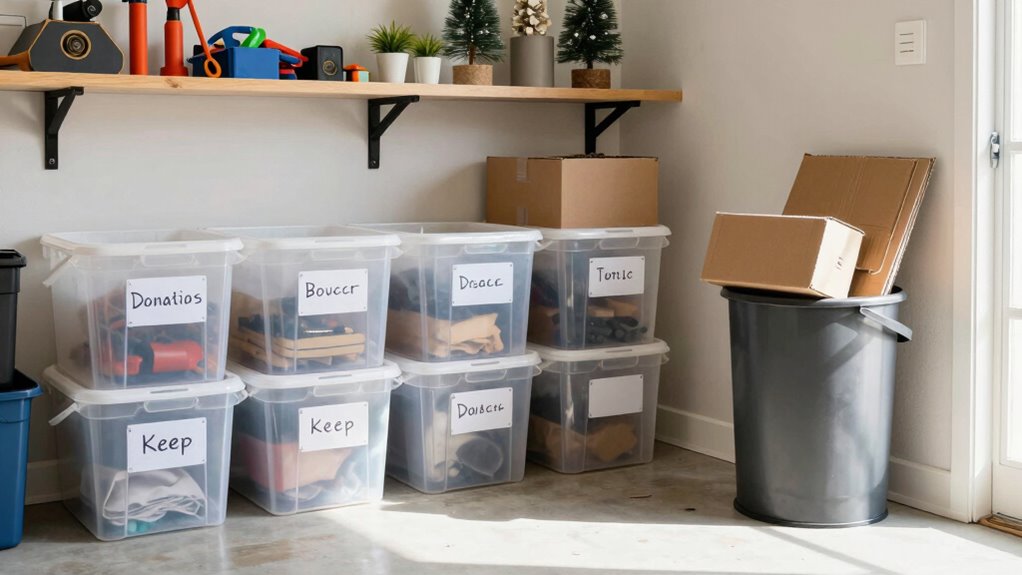 criteria for decluttering garage