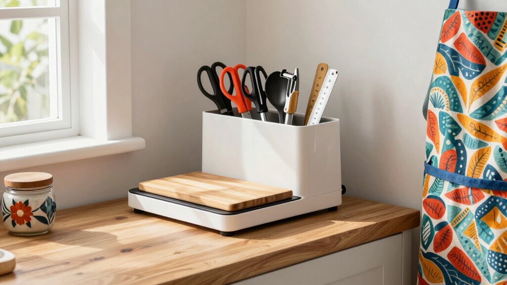 custom organized stylish workspace