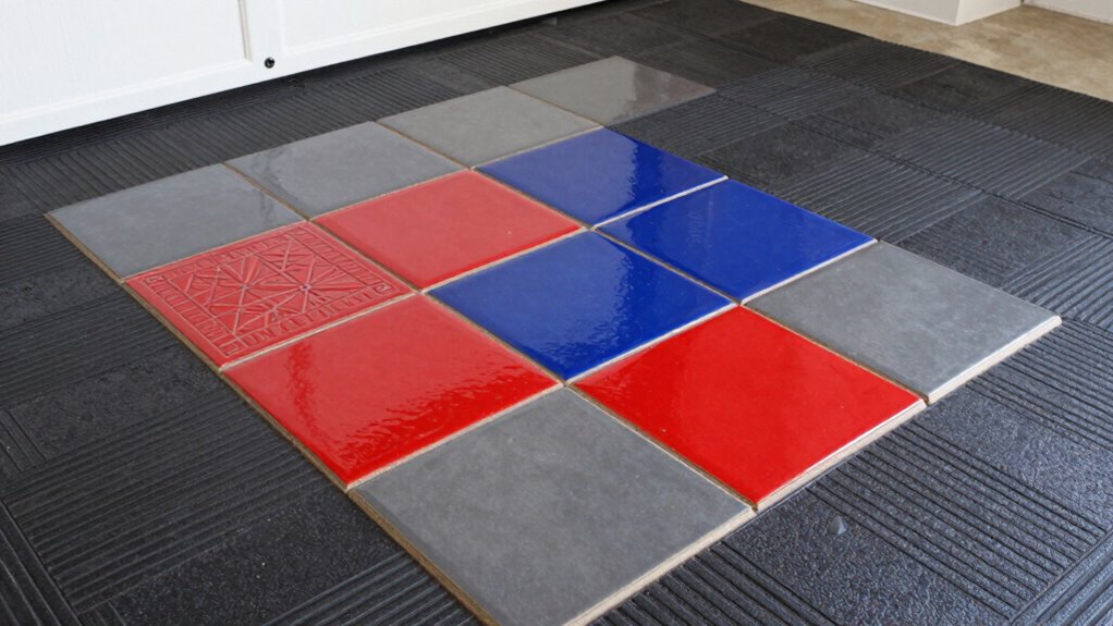 customize garage with tiles