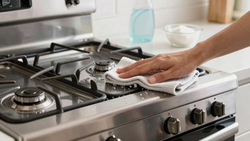 deep clean oven and stove