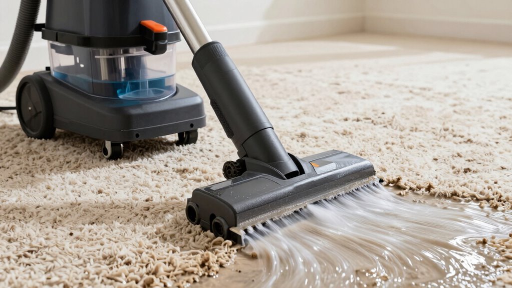 deep cleaning with hot water