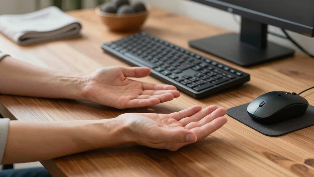 desk hand stretch exercises