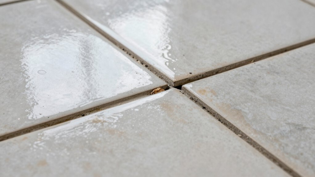 detect water damage beneath tiles