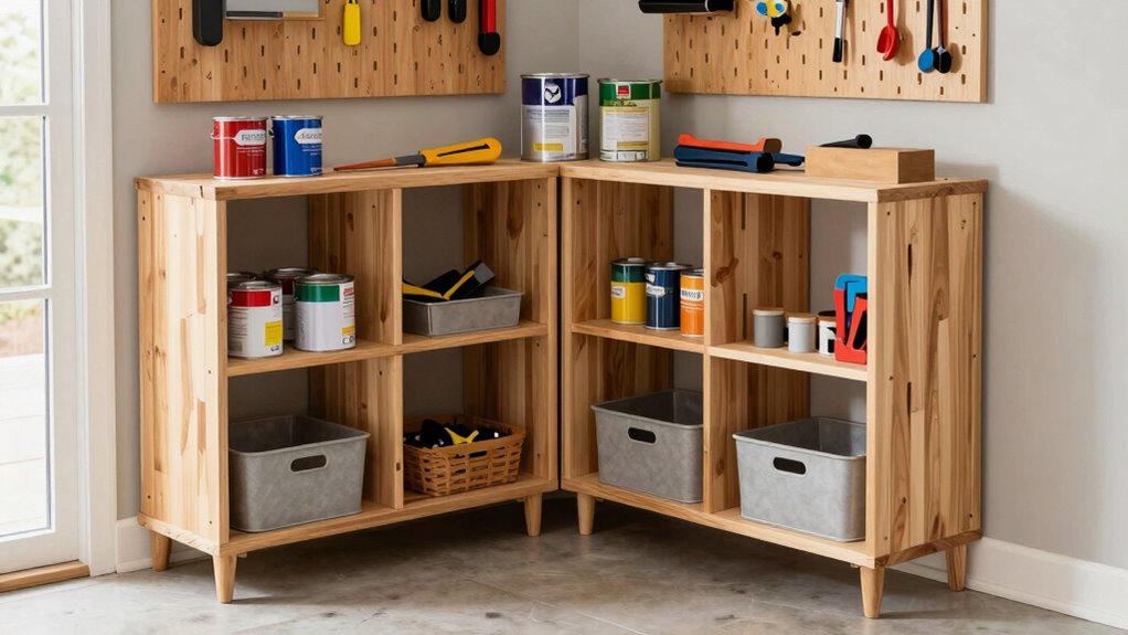 diy garage corner storage