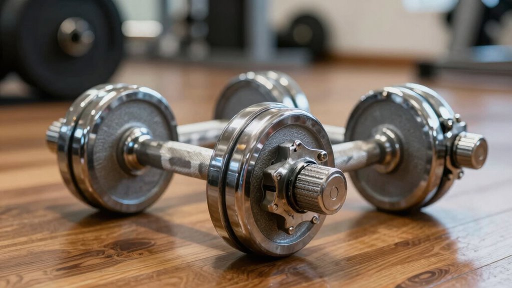 durable adjustable dumbbell mechanisms