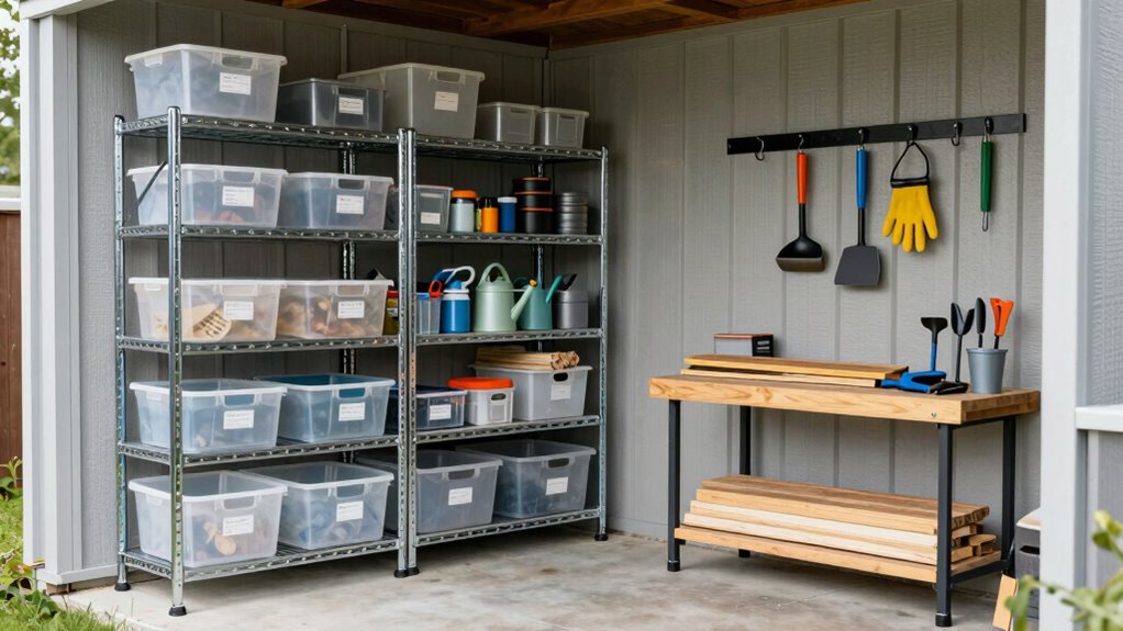 durable adjustable outdoor storage