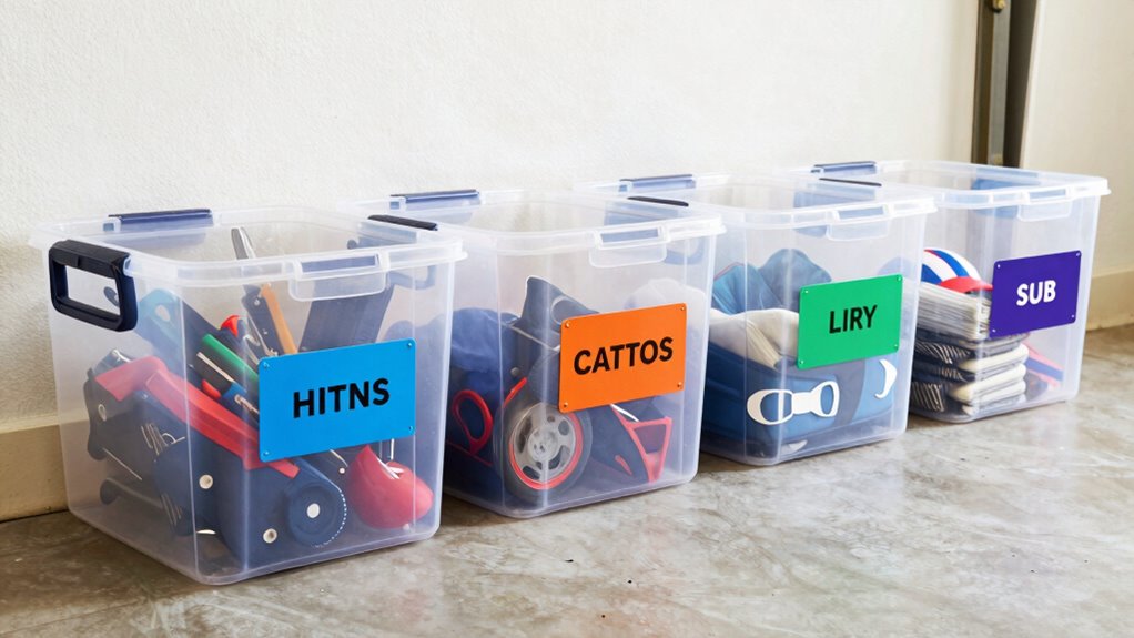 durable clear colorful labels