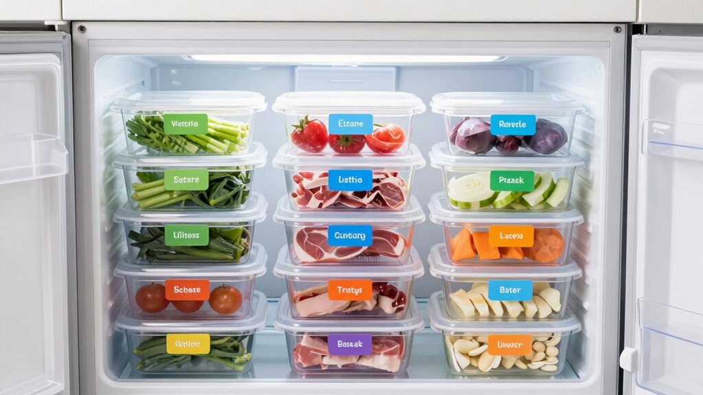 efficient accessible freezer organization