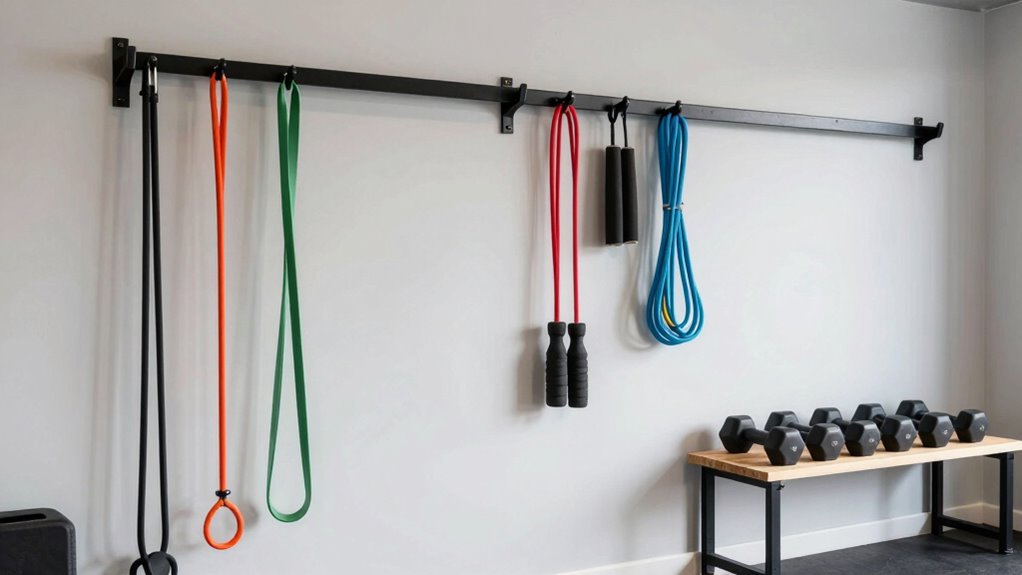 efficient categorized gym storage