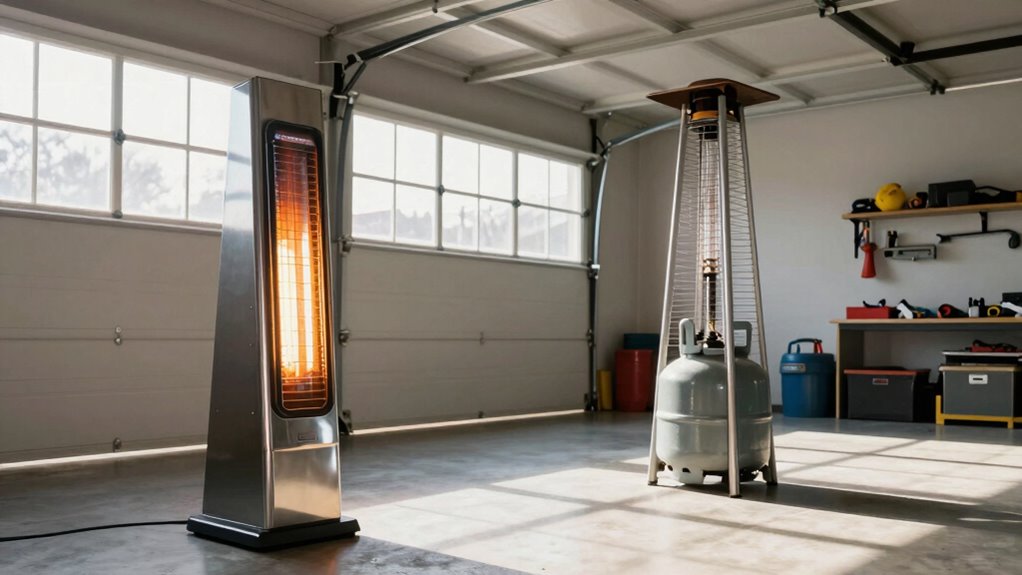 efficient insulated garage heating