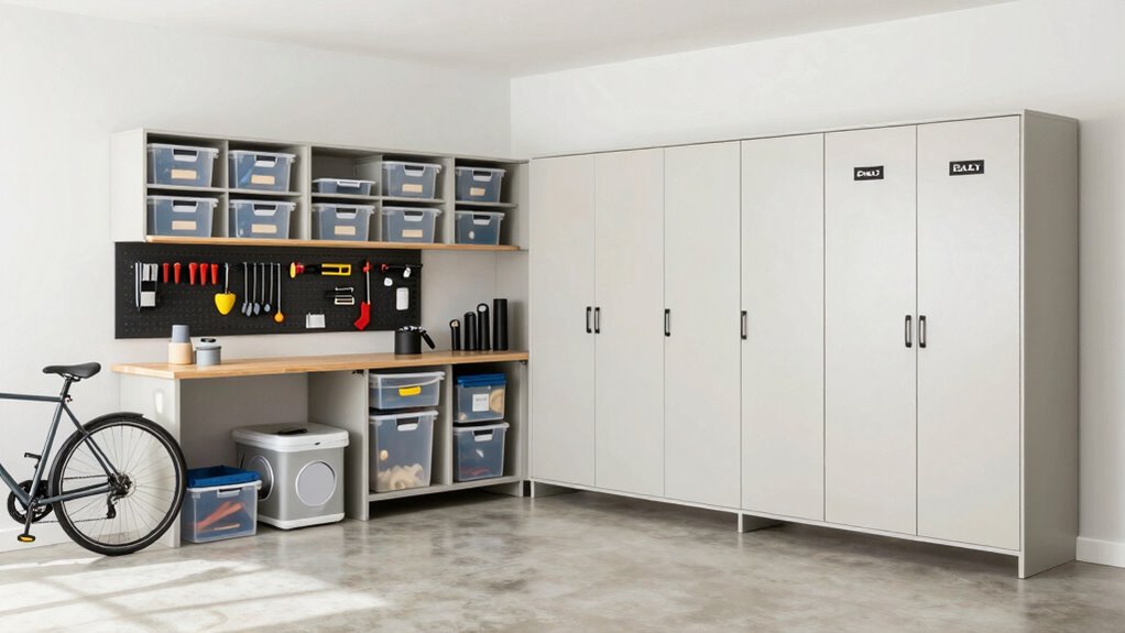 efficient organized garage space