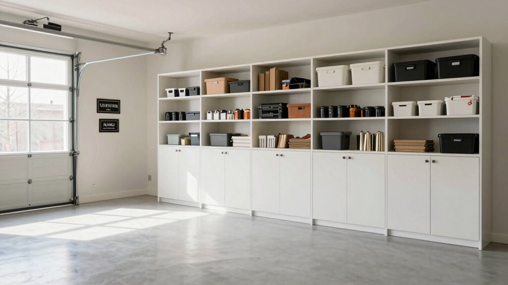 efficient organized garage storage