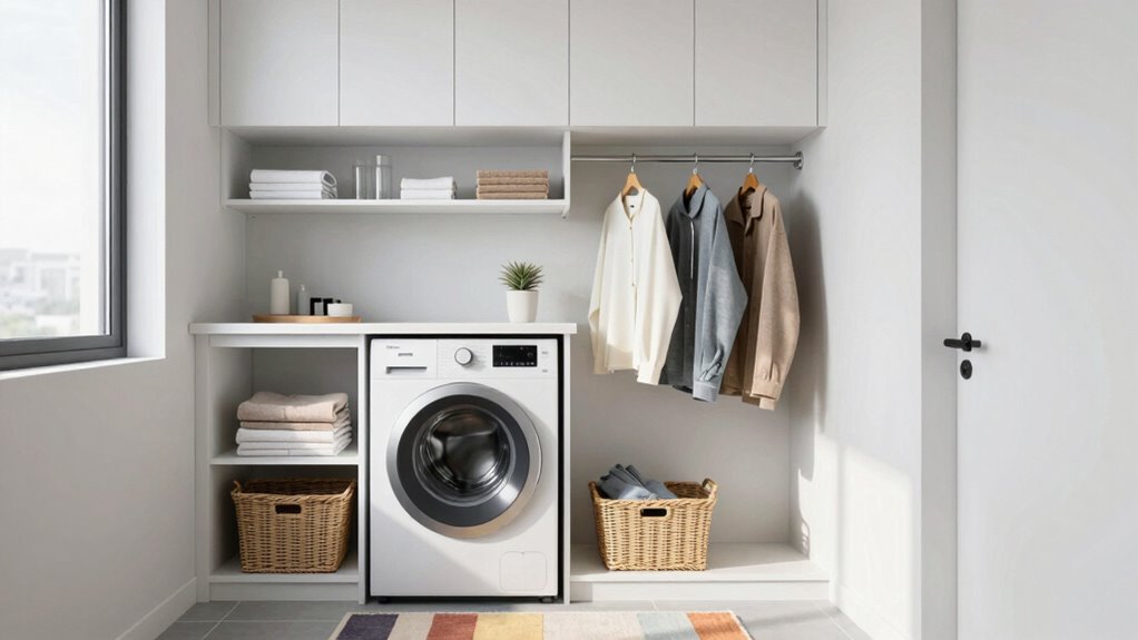 efficient organized laundry space