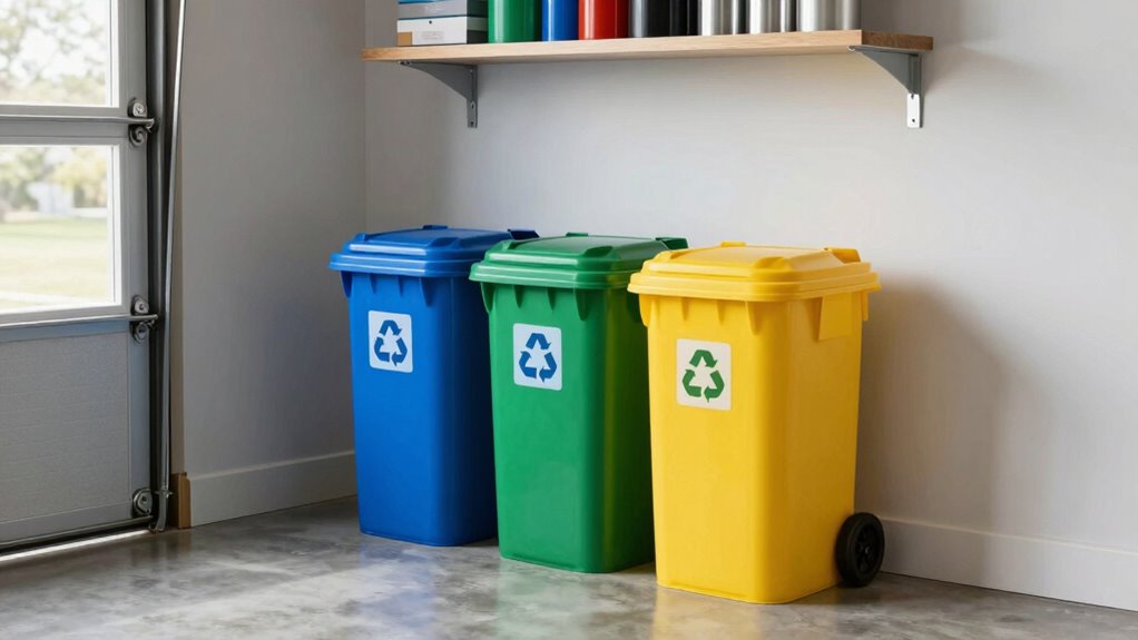 efficient organized recycling setup
