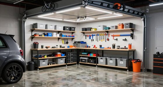 efficient single car garage storage