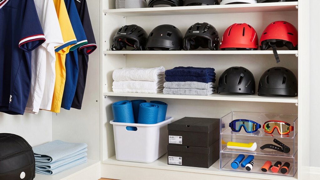 efficient sports gear storage