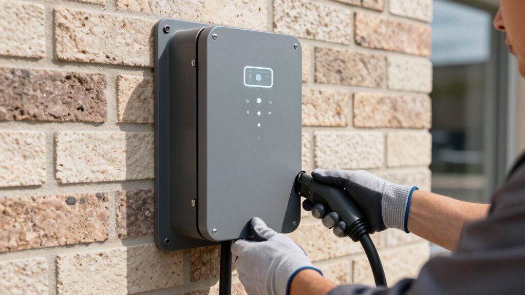 electric vehicle charging setup