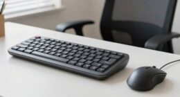 ergonomic workspace setup