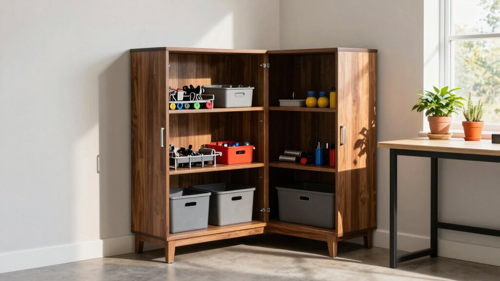 essential garage cabinet features