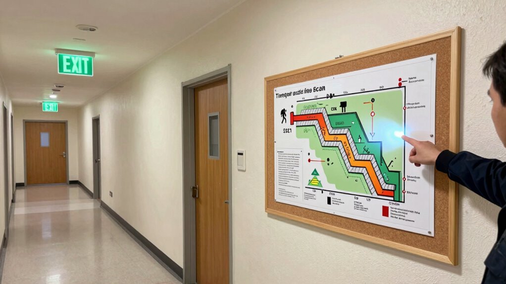 evaluate exits hazards safety